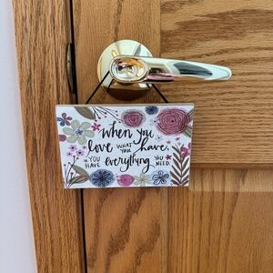 Door Knob Sign/Decor Piece